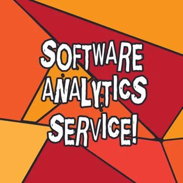 Writing note showing Software Analytics Service. Business photo showcasing Used Stock Illustration