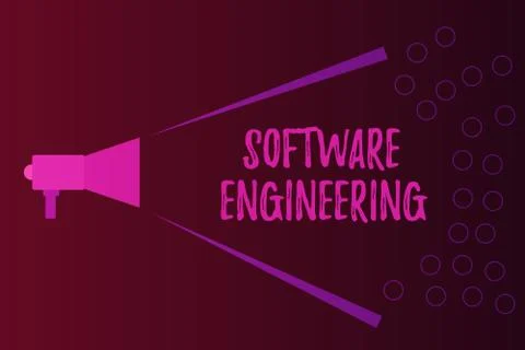 Writing note showing Software Engineering. Business photo showcasing Program イラスト素材