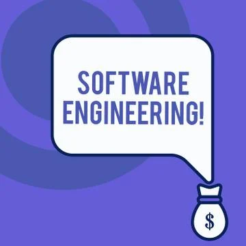 Writing note showing Software Engineering. Business photo showcasing Program イラスト素材