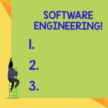 Writing note showing Software Engineering. Business photo showcasing Program イラスト素材
