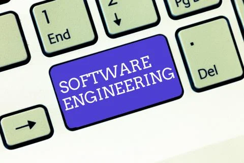 Writing note showing Software Engineering. Business photo showcasing Program  Stock Photos