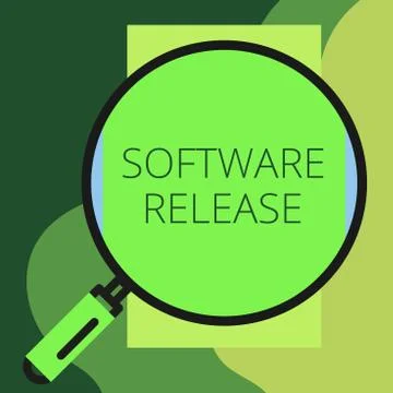 Writing note showing Software Release. Business photo showcasing sum of stages Stock Illustration