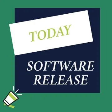 Writing note showing Software Release. Business photo showcasing sum of stages Stock Illustration