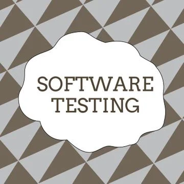 Writing note showing Software Testing. Business photo showcasing investigation 스톡 일러스트