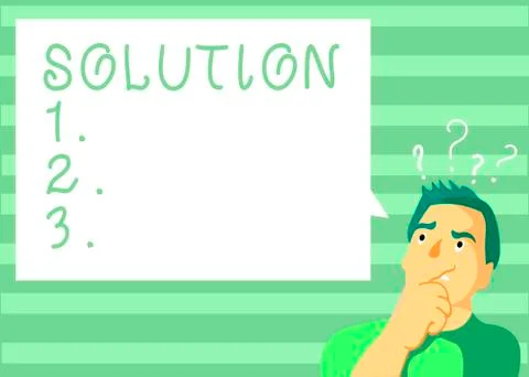 Writing note showing Solution. Business photo showcasing means of solving Illustrazione stock