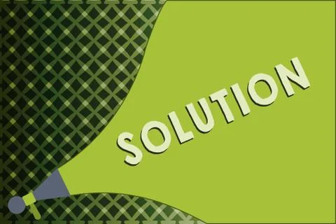 Writing note showing Solution. Business photo showcasing means of solving 스톡 일러스트