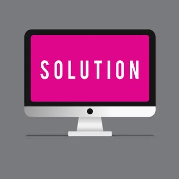 Writing note showing Solution. Business photo showcasing means of solving イラスト素材
