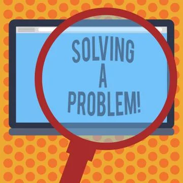 Writing note showing Solving A Problem. Business photo showcasing include Illustrazione stock
