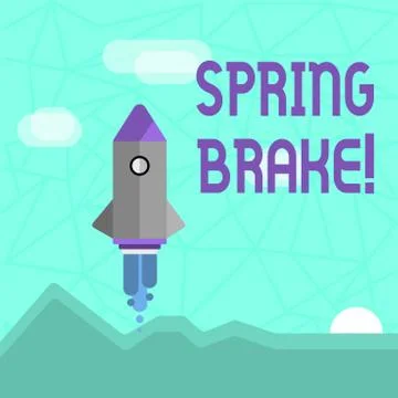 Writing note showing Spring Brake. Business photo showcasing Easter week School Stock Illustration