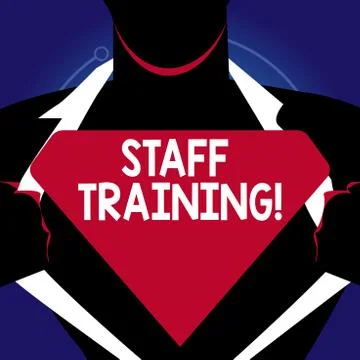 Writing note showing Staff Training. Business photo showcasing learn specific Illustrazione stock