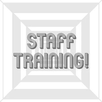 Writing note showing Staff Training. Business photo showcasing learn specific Illustrazione stock