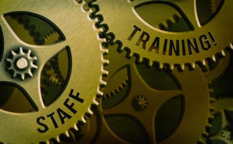 Writing note showing Staff Training. Business photo showcasing learn specific Illustrazione stock