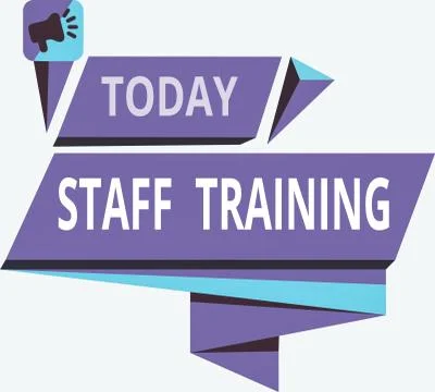 Writing note showing Staff Training. Business photo showcasing program that イラスト素材