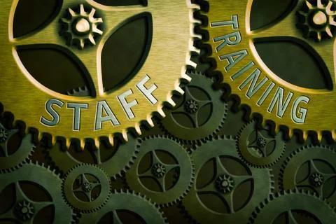 Writing note showing Staff Training. Business photo showcasing program that Illustrazione stock