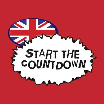 Writing note showing Start The Countdown. Business photo showcasing Sequence of 库存插图