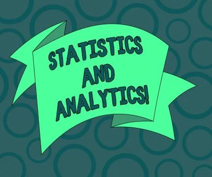 Writing note showing Statistics And Analytics. Business photo showcasing Illustrazione stock