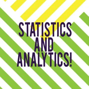 Writing note showing Statistics And Analytics. Business photo showcasing Stock Illustration