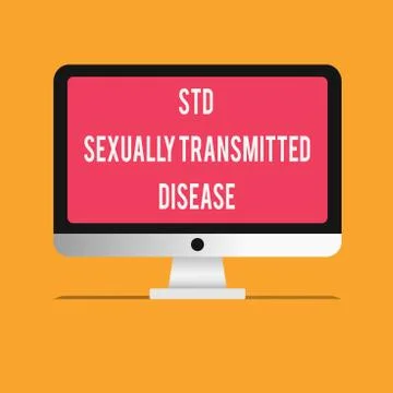 Writing note showing Std Sexually Transmitted Disease. Business photo showcasing Stock Illustration