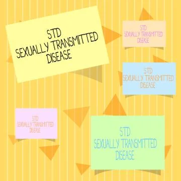 Writing note showing Std Sexually Transmitted Disease. Business photo showcasing Stock Illustration