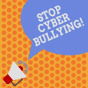 Writing note showing Stop Cyber Bullying. Business photo showcasing prevent use Stock Illustration