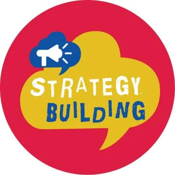 Writing note showing Strategy Building. Business photo showcasing Leveraging  Ilustración de archivo