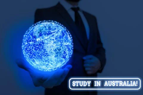 Writing note showing Study In Australia. Business photo showcasing going into 写真素材