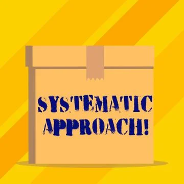 Writing note showing Systematic Approach. Business photo showcasing A process Illustrazione stock