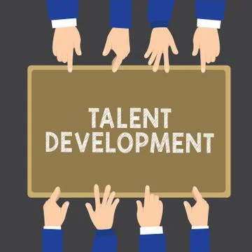 Writing note showing Talent Development. Business photo showcasing Building Ilustración de archivo