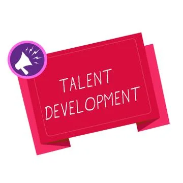 Writing note showing Talent Development. Business photo showcasing Building Ilustración de archivo