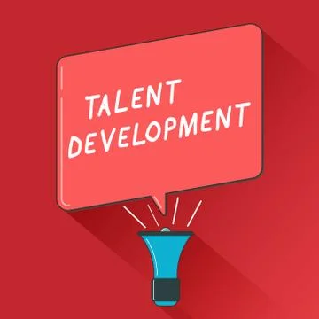 Writing note showing Talent Development. Business photo showcasing Building 스톡 일러스트