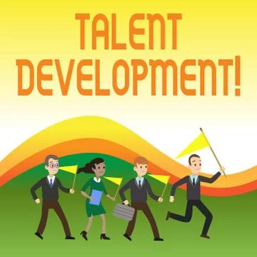 Writing note showing Talent Development. Business photo showcasing Building Ilustración de archivo