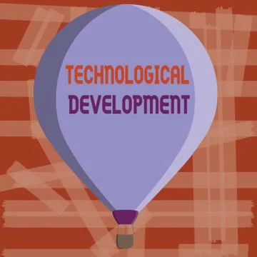 Writing note showing Technological Development. Business photo showcasing Illustrazione stock