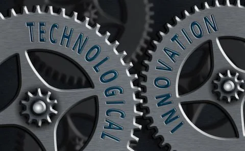 Writing note showing Technological Innovation. Business photo showcasing New Stock Illustration