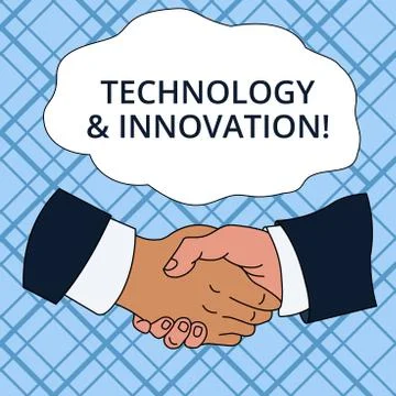 Writing note showing Technology And Innovation. Business photo showcasing Stock Illustration