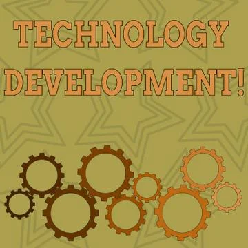 Writing note showing Technology Development. Business photo showcasing Anything Stockillustratie