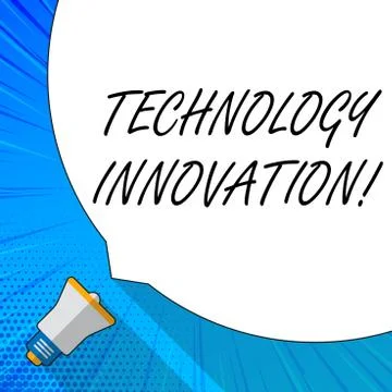 Writing note showing Technology Innovation. Business photo showcasing Stock Illustration