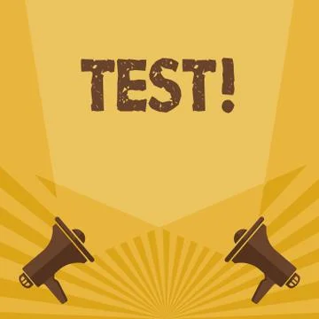 Writing note showing Test. Business photo showcasing Academic systemic procedure イラスト素材