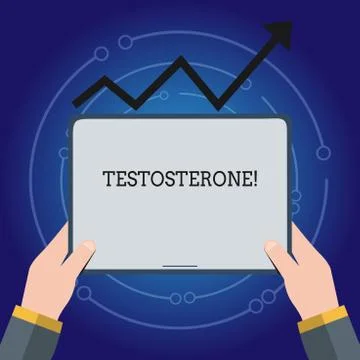 Writing note showing Testosterone. Business photo showcasing Male hormones Stock Illustration