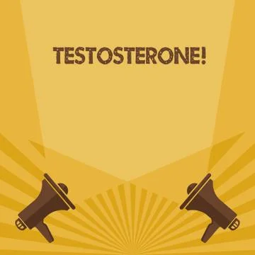 Writing note showing Testosterone. Business photo showcasing Male hormones de Stock Illustration
