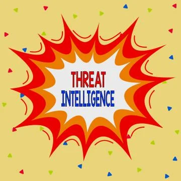 Writing note showing Threat Intelligence. Business photo showcasing analyzed and 스톡 일러스트