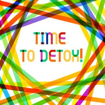 Writing note showing Time To Detox. Business photo showcasing when you purify Illustrazione stock