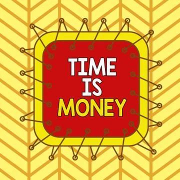 Writing note showing Time Is Money. Business photo showcasing Better to do 스톡 일러스트