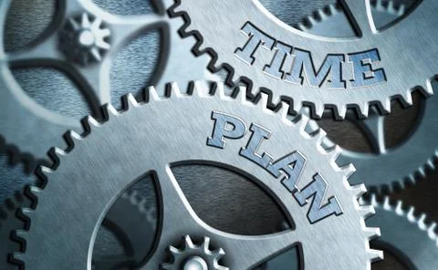 Writing note showing Time Plan. Business photo showcasing a system for paying Stock Illustration