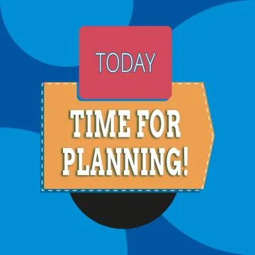 Writing note showing Time For Planning. Business photo showcasing exercising Stock Illustration