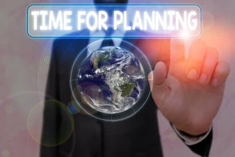 Writing note showing Time For Planning. Business photo showcasing exercising Stock Photos