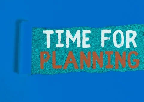 Writing note showing Time For Planning. Business photo showcasing exercising Stock Photos