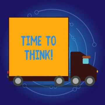 Writing note showing Time To Think. Business photo showcasing Thinking Planning 스톡 일러스트