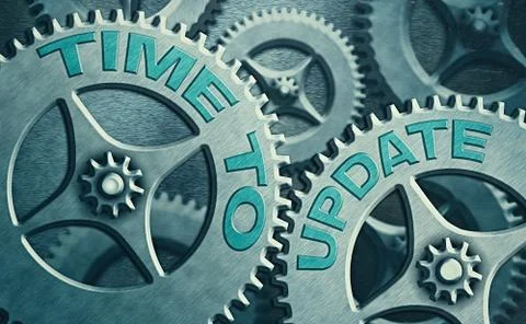 Writing note showing Time To Update. Business photo showcasing System software Stockillustratie