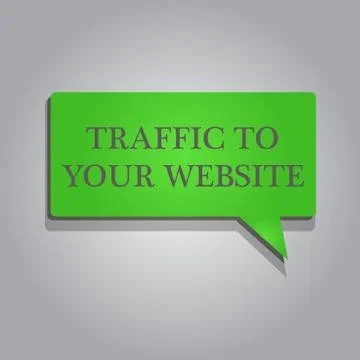 Writing note showing Traffic To Your Website. Business photo showcasing Lifeb Stock Illustration
