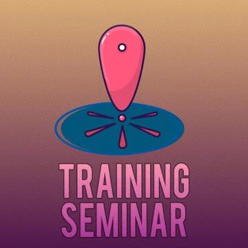 Writing note showing Training Seminar. Business photo showcasing Academic イラスト素材